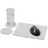 Tapis de souris et sous-verre rond personnalisés Brite-Mat® en plastique recyclé Tapis de souris et sous-verre rond personnalisés Brite-Mat® en plastique recyclé