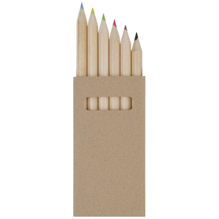 Set de coloriage publicitaire Artemaa avec 6 crayons