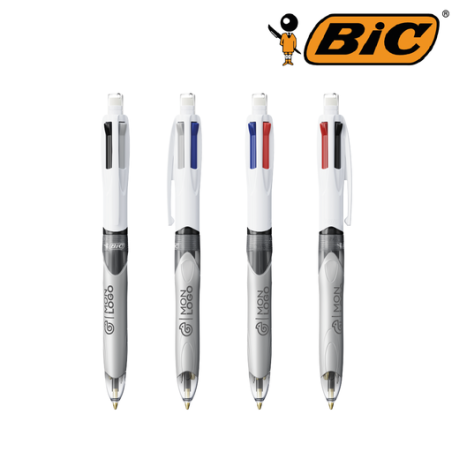 Stylo BIC® personnalisé 3 couleurs + 1 porte-mine HB