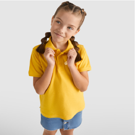 Polo publicitaire Star en coton piqué 200g/m² pour enfant - 3 à 12 ans