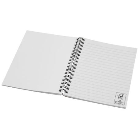Carnet de notes à spirales personnalisé Desk-Mate ® A6 coloré recyclé
