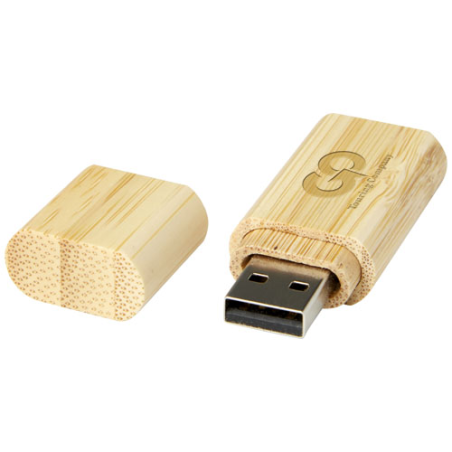 Clé USB publicitaire 3.0 en bambou avec porte-clés