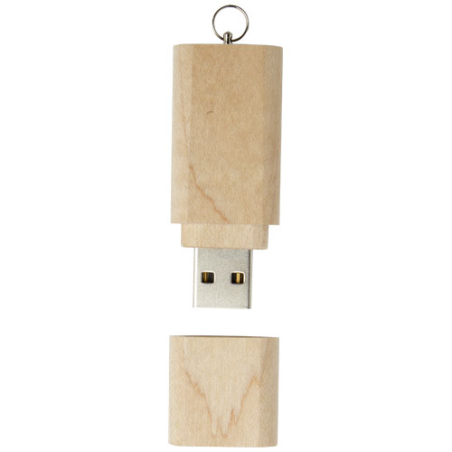 Clé USB perssonalisable 3.0 en bois avec porte-clés