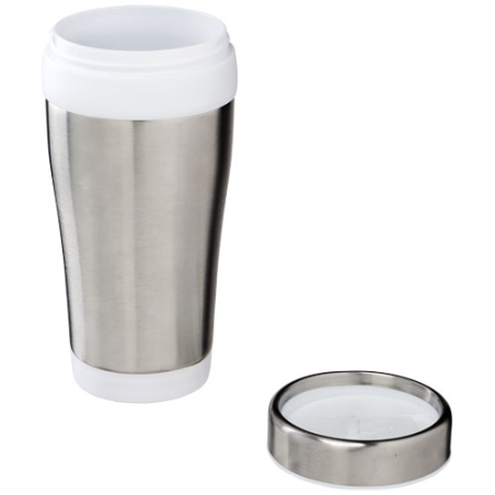 Mug personnalisable avec isolation Elwood en inox recyclé certifié RCS 410 ml