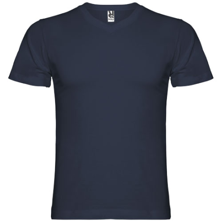T-shirt publicitaire en coton 150 g/m2 Samoyedo col en V pour homme