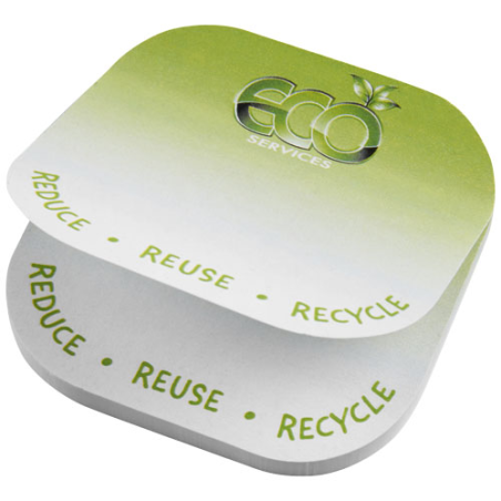 Post-its publicitaire recyclés Sticky-Mate® en forme de carrée certifié RCS