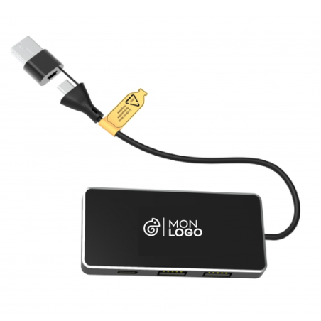 Hub personnalisable lumineux USB / Type C