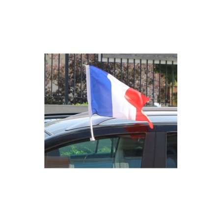 Drapeau France personnalisable pour voiture - 45 x 30 cm