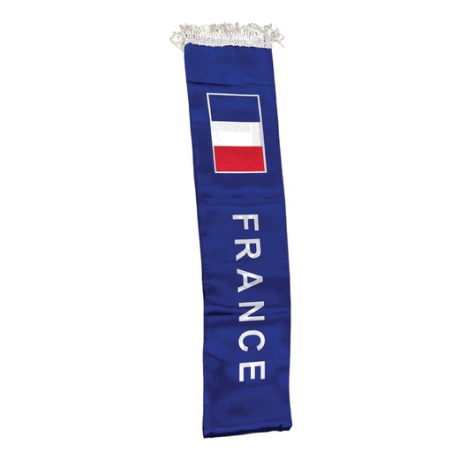 Écharpe supporter France personnalisable 135 x 15 cm