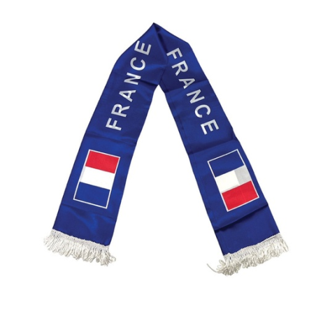 Écharpe supporter France personnalisable 135 x 15 cm