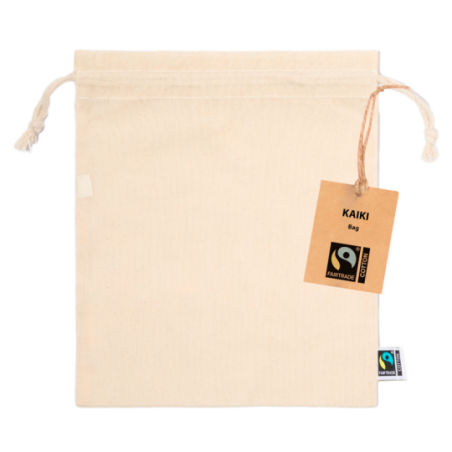 Pochon personnalisable 100% coton 105g/m2 Kaiki Fairtrade