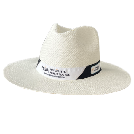 Chapeau personnalisé Panama 100% fibres végétales (excellence) - L'authentique