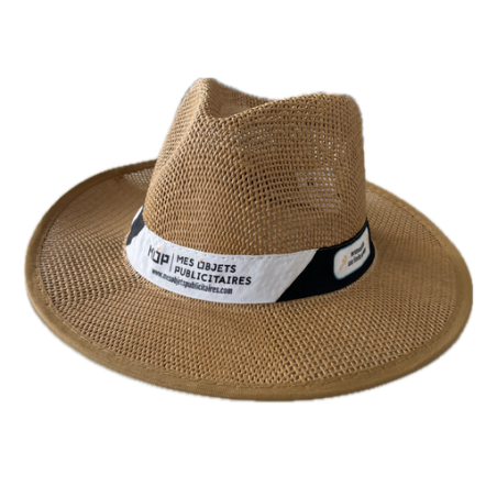 Chapeau publicitaire aéré Panama