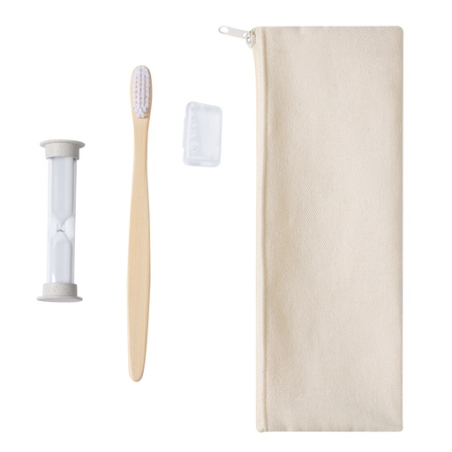 Kit personnalisable brossage des dents pour enfants en bambou et paille de blé Lowchen