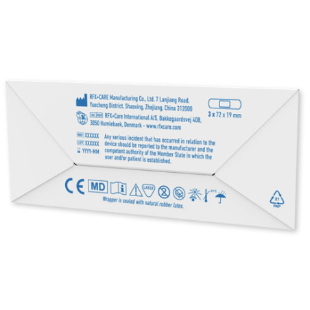 Enveloppe publicitaire en papier Kraft avec 3 pansements