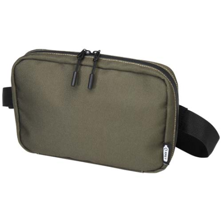 Trousse de toilette publicitaire modulaire en polyester recyclé certifié GRS - Roam Trousse de toilette publicitaire modulaire en polyester recyclé certifié GRS - Roam