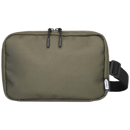 Trousse de toilette publicitaire modulaire en polyester recyclé certifié GRS - Roam Trousse de toilette publicitaire modulaire en polyester recyclé certifié GRS - Roam