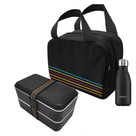 Set personnalisé Bouteille Sac Lunchbox Little Marcel® Set personnalisé Bouteille Sac Lunchbox Little Marcel®