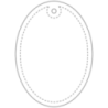 Attache réfléchissante personnalisable ovale en TPU H-12 RFX™ Attache réfléchissante personnalisable ovale en TPU H-12 RFX™