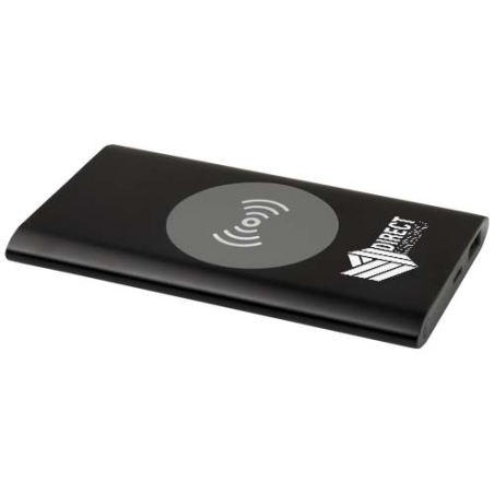 Batterie de secours personnalisé sans fil en aluminium recyclé Juice type-C de 4&nbsp;000&nbsp;mAh