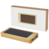 Batterie de secours publicitaire solaire Alata de 8 000 mAh en bambou Batterie de secours publicitaire solaire Alata de 8 000 mAh en bambou