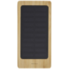 Batterie de secours publicitaire solaire Alata de 8 000 mAh en bambou Batterie de secours publicitaire solaire Alata de 8 000 mAh en bambou