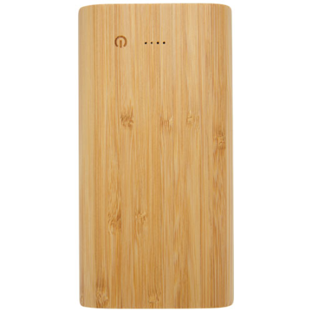 Batterie externe personnalisable Tulda de 20,000 mAh en bambou Batterie externe personnalisable Tulda de 20,000 mAh en bambou