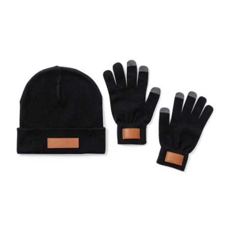 Bonnet et gant tactile personnalisables Prasan