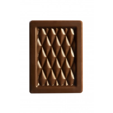 Calendrier de l'avent personnalisable cubique - 24 carrés de chocolats saveurs mixte