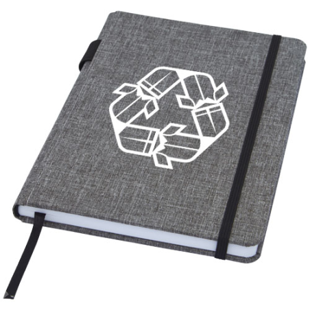 Carnet personnalisable Orin A5 avec sa couverture en tissu recyclé et papier recyclé Carnet personnalisable Orin A5 avec sa couverture en tissu recyclé et papier recyclé