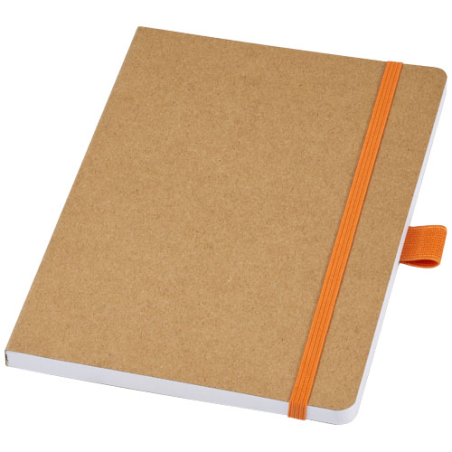 Carnet A5 personnalisé Berk avec sa couverture souple en papier recyclé et sa boucle pour stylo