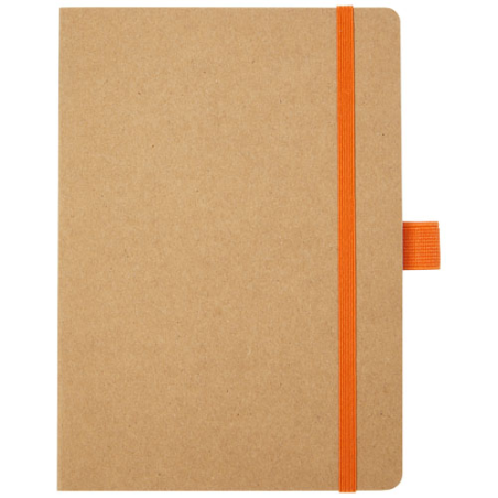Carnet A5 personnalisé Berk avec sa couverture souple en papier recyclé et sa boucle pour stylo