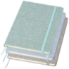 Carnet A5 personnalisé ligné à couverture rigide finition coton recyclé - Ramona Carnet A5 personnalisé ligné à couverture rigide finition coton recyclé - Ramona