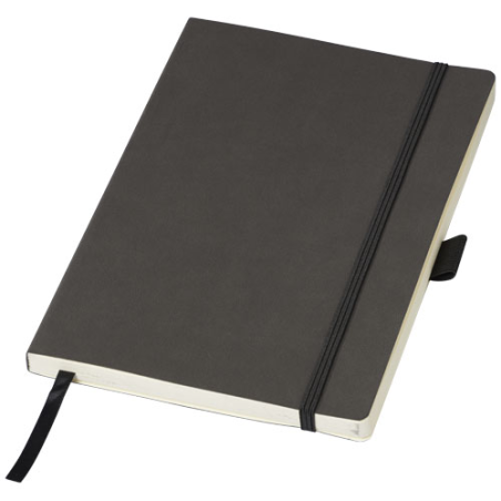 Carnet publicitaire A5 couverture souple boucle pour stylo et pochette intérieure - Revello Carnet publicitaire A5 couverture souple boucle pour stylo et pochette intérieure - Revello