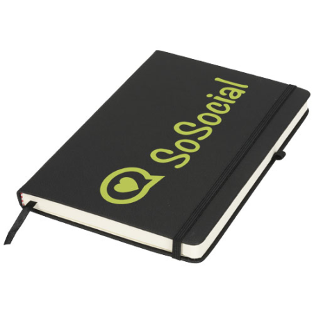 Carnet A5 publicitaire couverture douce boucle pour stylo et pochette intérieure - Rivista