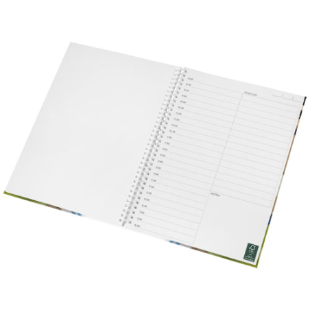 Carnet publicitaire Wire-o A4 avec couverture rigide Carnet publicitaire Wire-o A4 avec couverture rigide