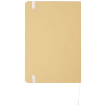 Carnet A5 personnalisable à couverture rigide Nelida en carton recyclé Carnet A5 personnalisable à couverture rigide Nelida en carton recyclé