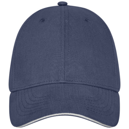Casquette personnalisée sandwich 6&nbsp;panneaux en coton twill lourd brossé 260 g/m2 - Darton