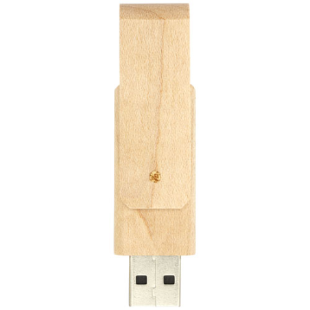 Clé USB personnalisée Rotate en bois 1 à 64 GB