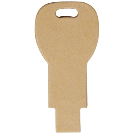 Clé USB&nbsp;personnalisée 2.0 en papier recyclé en forme de clé