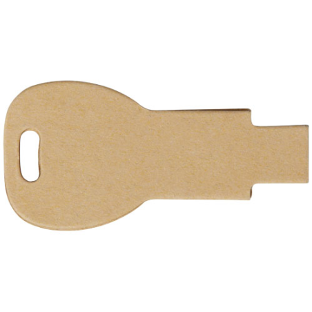 Clé USB&nbsp;personnalisée 2.0 en papier recyclé en forme de clé