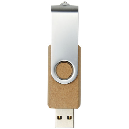 Clé USB&nbsp;publicitaire 2.0 Rotate en papier recyclé