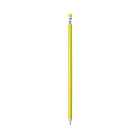 Crayon de bois personnalisé pré-taillé avec gomme assortie - Melart