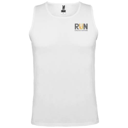 Débardeur de sport personnalisé en polyester 140g/m² pour homme - S à 2XL
