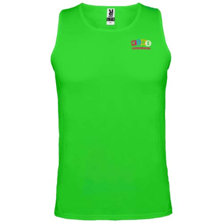 Débardeur de sport publicitaire en polyester 140g/m² Andre pour enfant - 3 à 12 ans