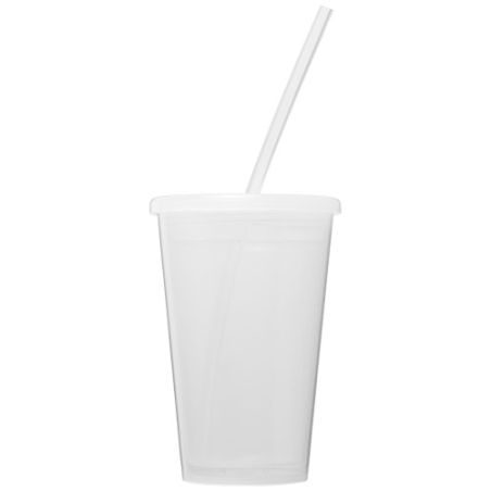 Gobelet isotherme personnalisé avec une paille Stadium 350 ml