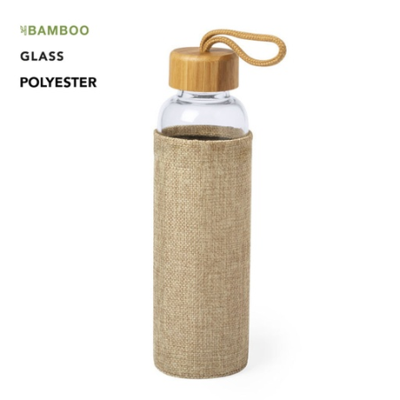 Gourde personnalisable en verre 500ml Kasfol Gourde personnalisable en verre 500ml Kasfol