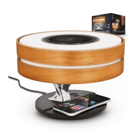 Lampe personnalisée/ enceinte et chargeur intégré Lampe personnalisée/ enceinte et chargeur intégré
