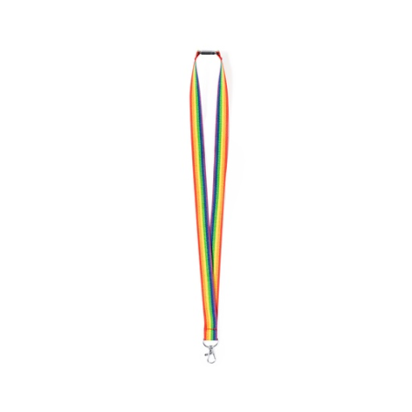 Tour de cou publicitaire arc-en-ciel - marquage recto - Soa