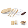 Lunch box publicitaire avec couverts en verre et bambou 700ml Bejar Lunch box publicitaire avec couverts en verre et bambou 700ml Bejar